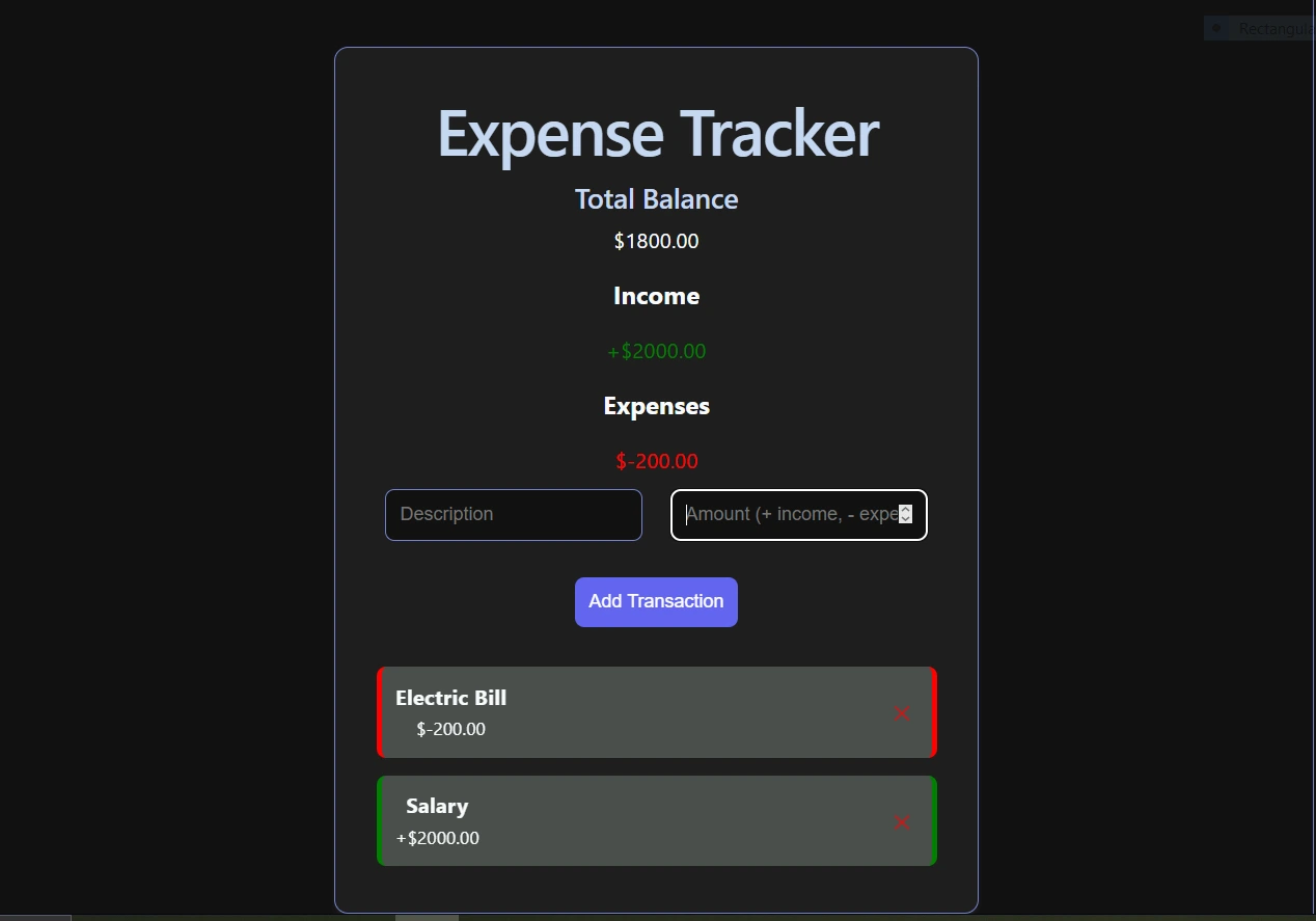 expense tracker app