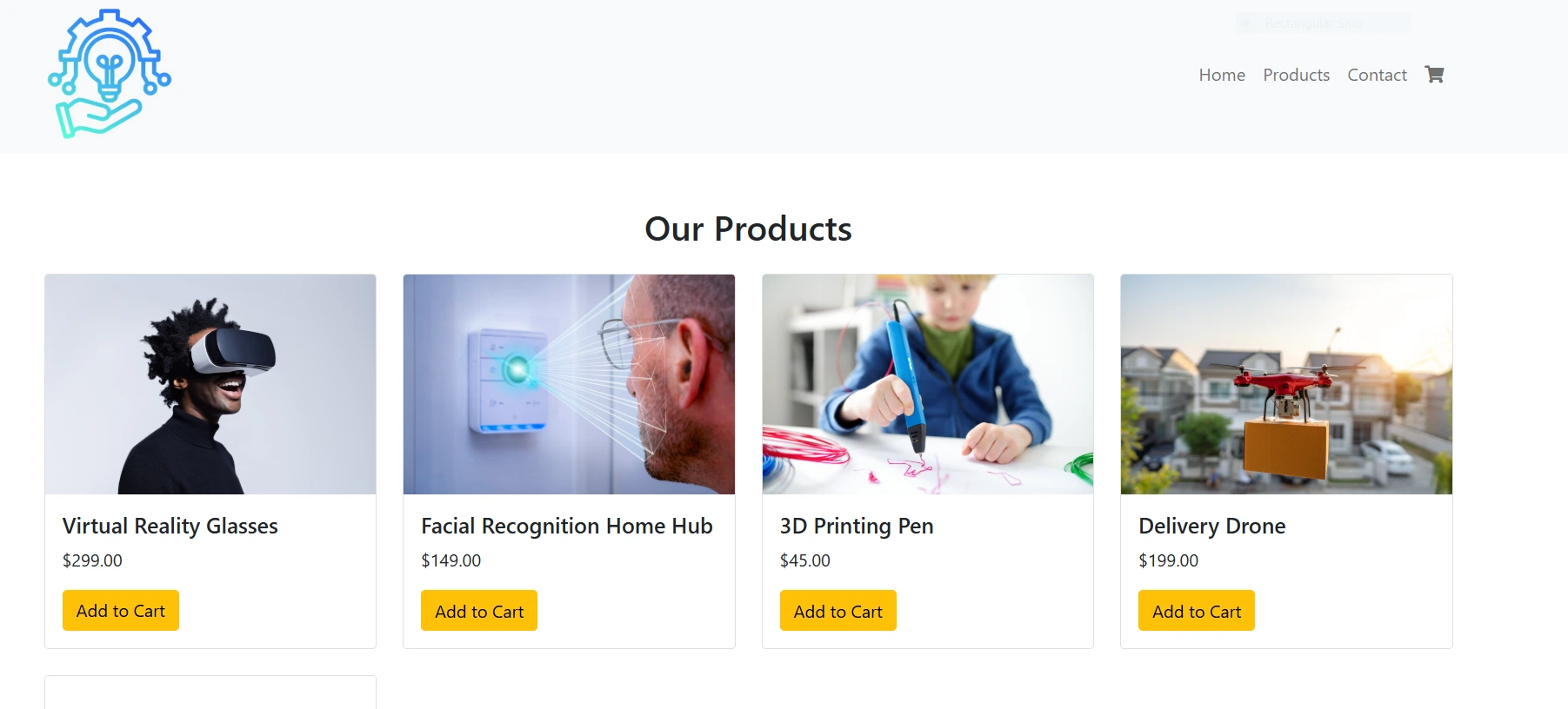 Ecommerce site for Tech Gadgets